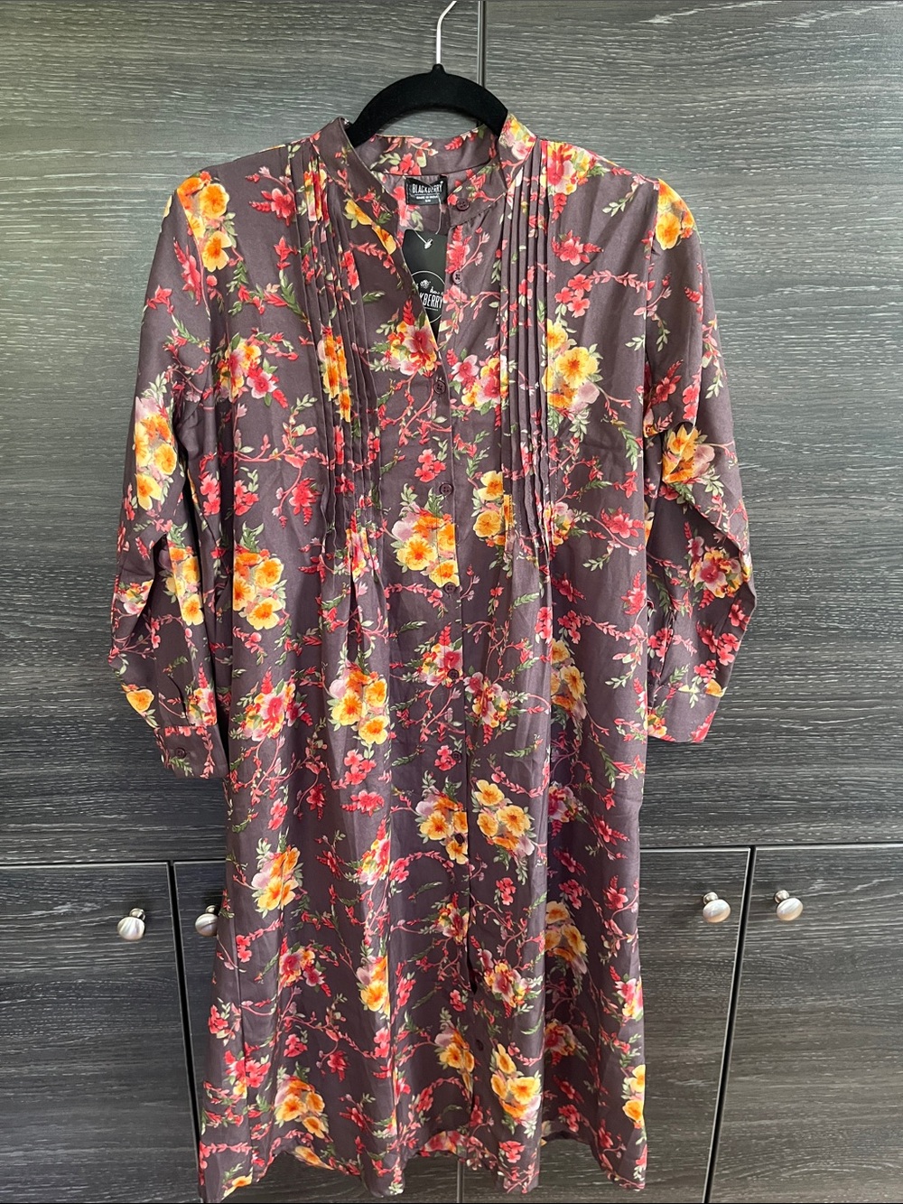 Blackberry Floral Dress